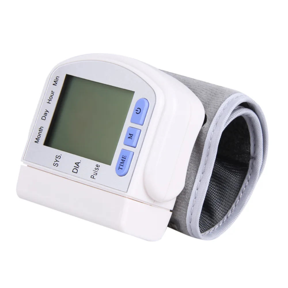 Automatic Wrist Blood Pressure Pulse Sphygmomanometer LCD Digital 