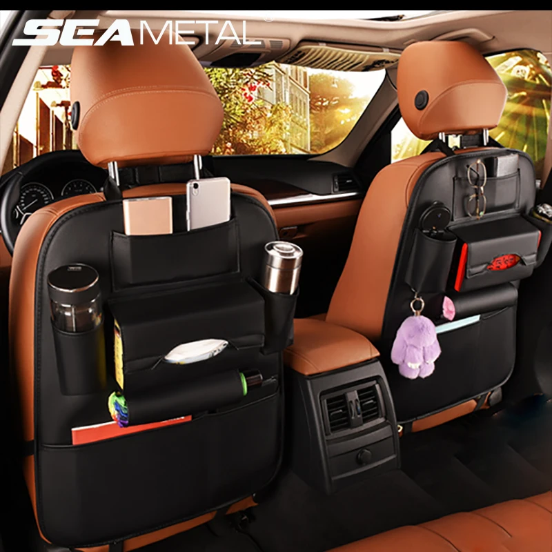 Сайт аксессуары для автомобилей. Leather Multifunctional car Seat Organizer .. Car backseat Organizer. Аксессуары для автомобиля. Органайзер для автомобиля.