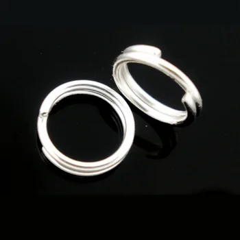 

1000 PCs Doreen Box Double Loops Open Jump Rings 4mm Dia. Findings Alloy Silver Color For DIY Jewelry Making Wholesale