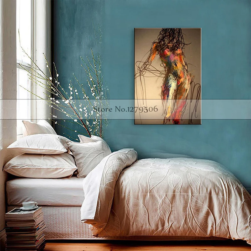 handmade-oil-painting-on-canvas-modern-100-Best-Art-violin-and-Lucy-oil-painting-original-directly (3)