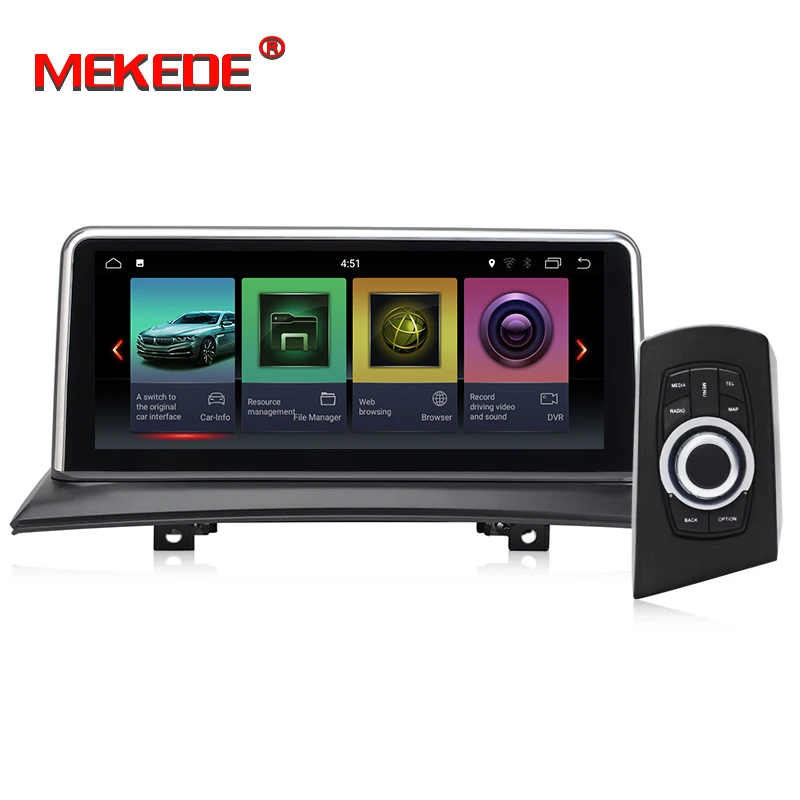 Best MEKEDE IPS Screen Android 9.0 4+32G Car GPS Navi Screen For BMW X3 E83 2003-2009 Multimedia Recorder BT WIFI Google 4+32G RAM 2