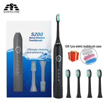 

Sarmocare S200 Ultrasonic Electric Toothbrush sonic toothbrushes IPX7 Waterproof Rechargeable tooth brush oral hygiene
