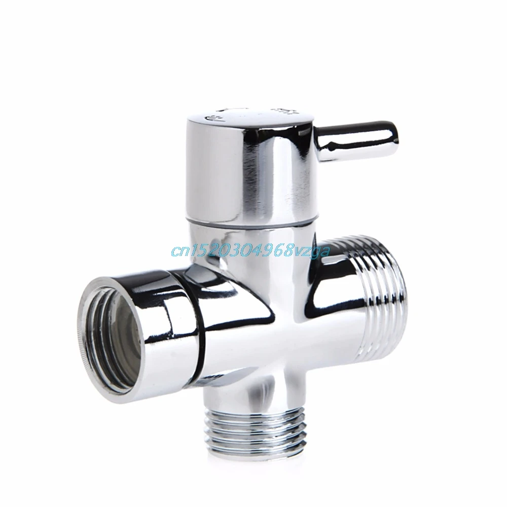 

New T-adapter Shower Head 3 Ways Valve For Diverter Bath Toilet Bidet Sprayer #H028#