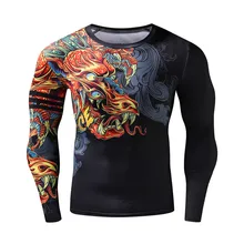 ZRCE 3D принт дракона Забавные футболки фитнес-джоггеры спортивный костюм для мужчин Рашгард компрессионная рубашка с длинным рукавом 3d Толстовка