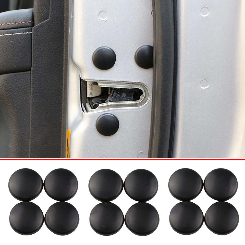 

12Pc Car Door Lock Screw Protector Cover For SsangYong Actyon Turismo Rodius Rexton Korando Kyron Musso Sports,Auto Accessories