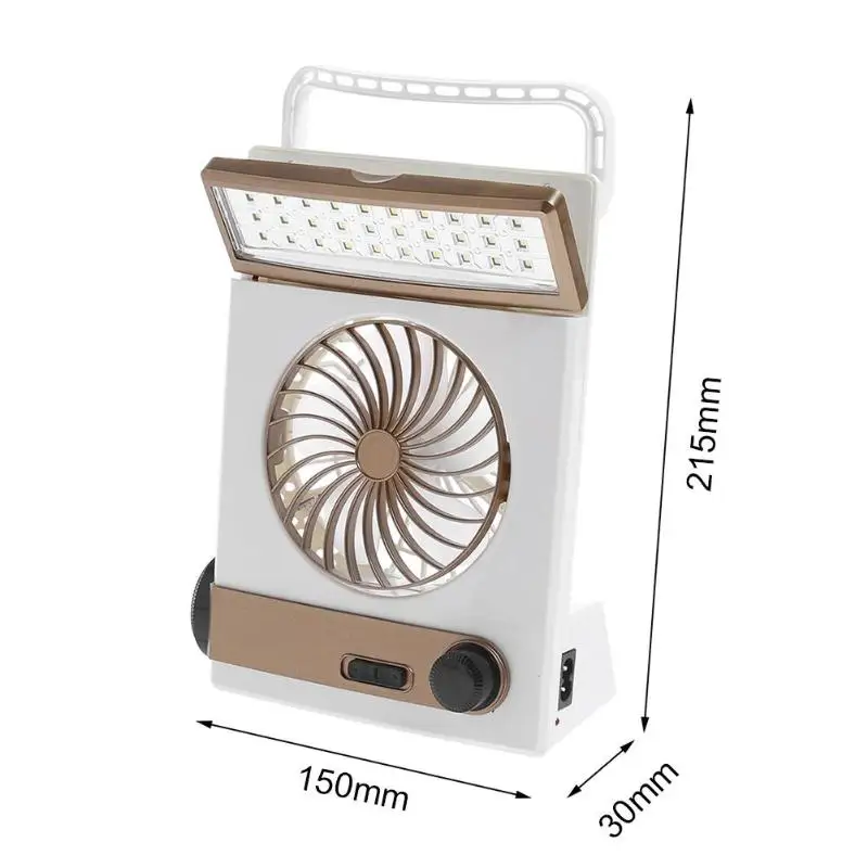 Солнечный Мощность/AC 2-в-1 Отдых Прохладный вентилятор свет палатка светодиодный Фонари охладитель светодиодный настольная лампа