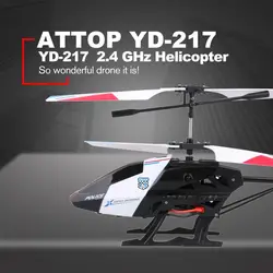 Attop YD-217 2,4 ГГц 3,5 канала RC вертолеты Будущей Войны полиция удаленного Управление самолета против падения Drone модель игрушки