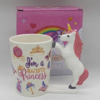 

3D Unicorn Mug I am the Majestic Princess Mug Ceramic Coffee Mug Tea Cup Magical Pink Unicorn Mug Princess Unusual Gift Ideas