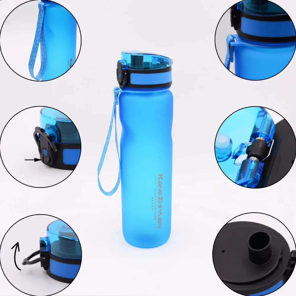 Plastic Sport Water Bottles Drinking Bottle 1000M My Water Bottle Portable Outdoor Tour Tea Infuser Tumbler Shaker Bottles (19)