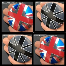 Автомобильные колпачки ступицы колеса наклейка 100 шт./компл. 56 мм 2,20 дюймов модифицированные наклейки для логотипа Union Jack