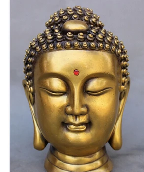 

voge S4308 Pure Bronze Shakyamuni Joss tibete Sakyamuni Buddha Statue Set Crafts Home Furnishing Arts pure copper