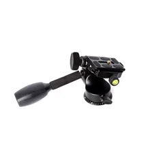 QZSD Q08 Aluminum Video Tripod Ball Head 3 way Fluid Head Rocker Arm with Quick Release