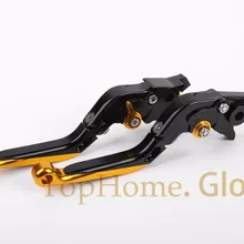 Для Bajaj Pulsar 200 NS Складные Выдвижные Тормозные Рычаги сцепления черный и золотой CNC регулируемый складной расширение NS200