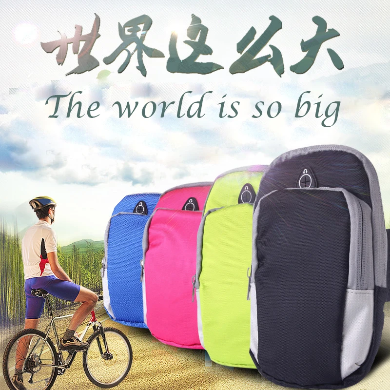 Wangcangli سوارلهاتف آيفون 7 زائد العالمي الرياضة شنطة جري لسامسونج ل xiaomi ذراع هاتف محمول الفرقة في الهواء الطلق الحقيبة