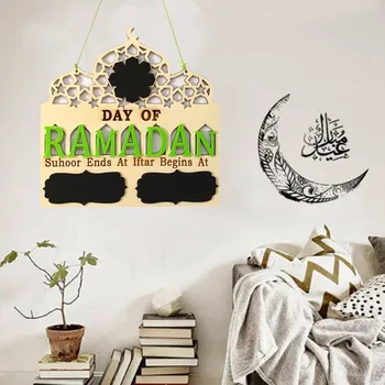 

Eid Mubarak Natural Wood Countdown Board Count Down Calendar Muslim Ramadan Islam Notes Pad Reminding Card Home Wall Decoration