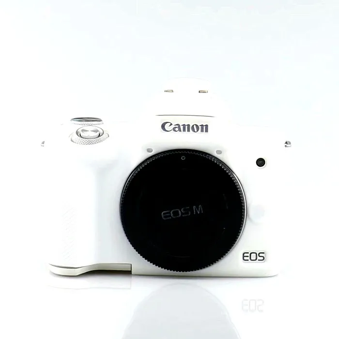 Силиконовый резиновый чехол для камеры, защитный чехол для камеры Canon EOS R M100 M6 M10 M50 - Цвет: M50 white