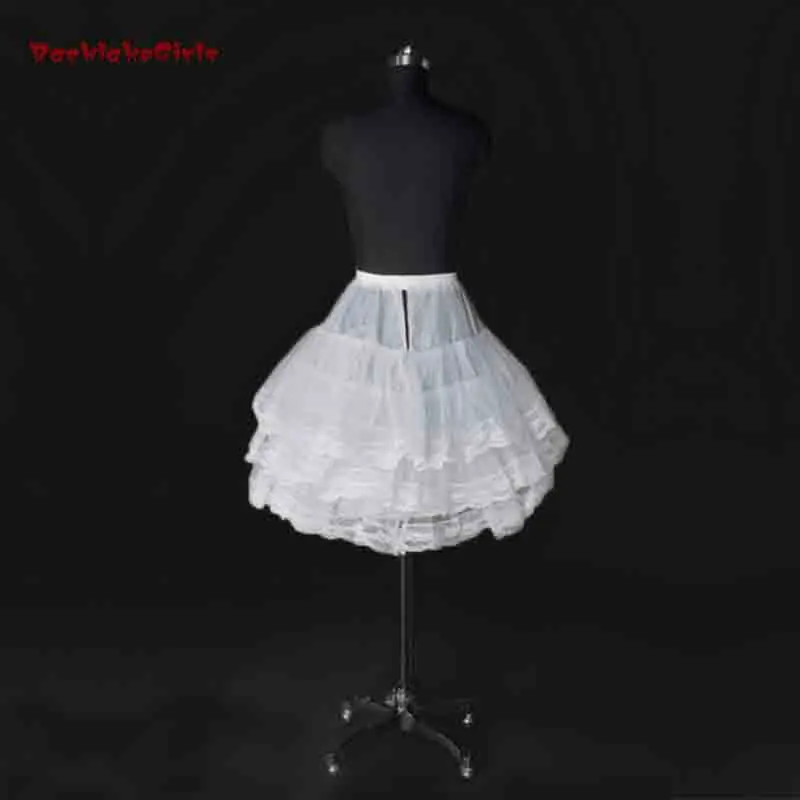 

Cheap Price Hot Sale 2 layer 3 Hoop Elastic Waist Bridal Gown Drawstring Dress Petticoat Underskirt Crinoline Wedding Dress 2018