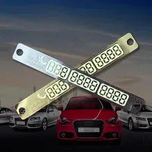 SUKO Car accessory Auto Luminous Phone Number Parking Card Stickers for Mazda 3 6 CX-5 Skoda Octavia 2 A7 A5 Rapid Fabia Superb