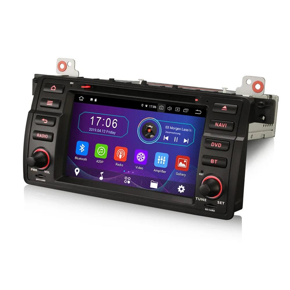 Sale 7" Android 9.0 OS Car DVD Multimedia GPS Radio for BMW E46 (318/320/325) / M3 1998-2006 with External DAB+ Receiver Box Support 5