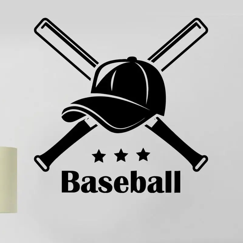 DCTAL Baseball Car Windows Sticker Name Sports Decal Posters Vinyl Wall