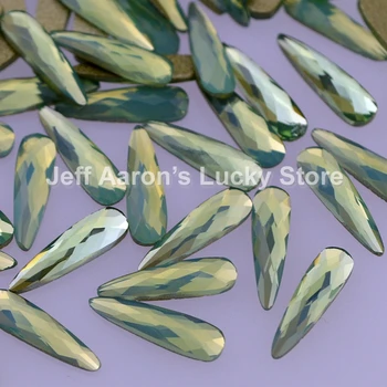

100PCS flat black 3d nail art decorations rhinestone glitter nails accessoires nail supplies tools ligth green new arrival