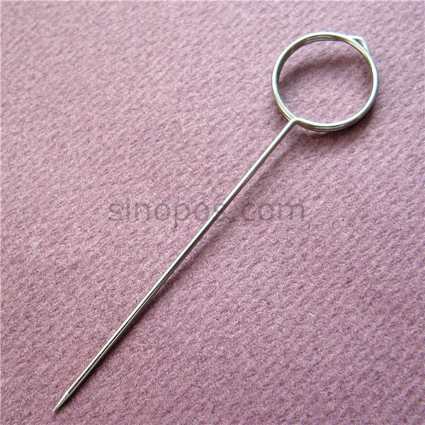 Stainless Steel Ticket Pins, curly ring deli pin clip in metal wire, card  label paper arts tag holder, display memo price needle - AliExpress