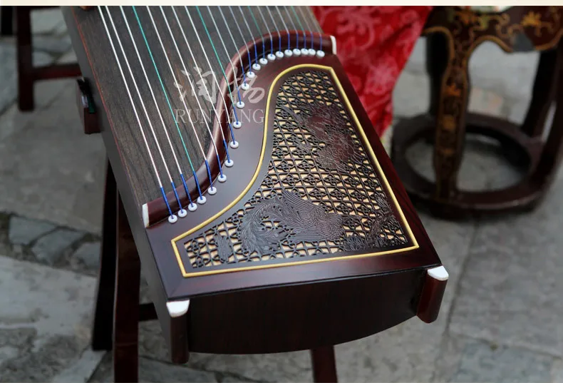 Китайский guzheng скрипка профессиональные музыкальные инструменты Zither копания инкрустация начинающих исследование 13 видов узора