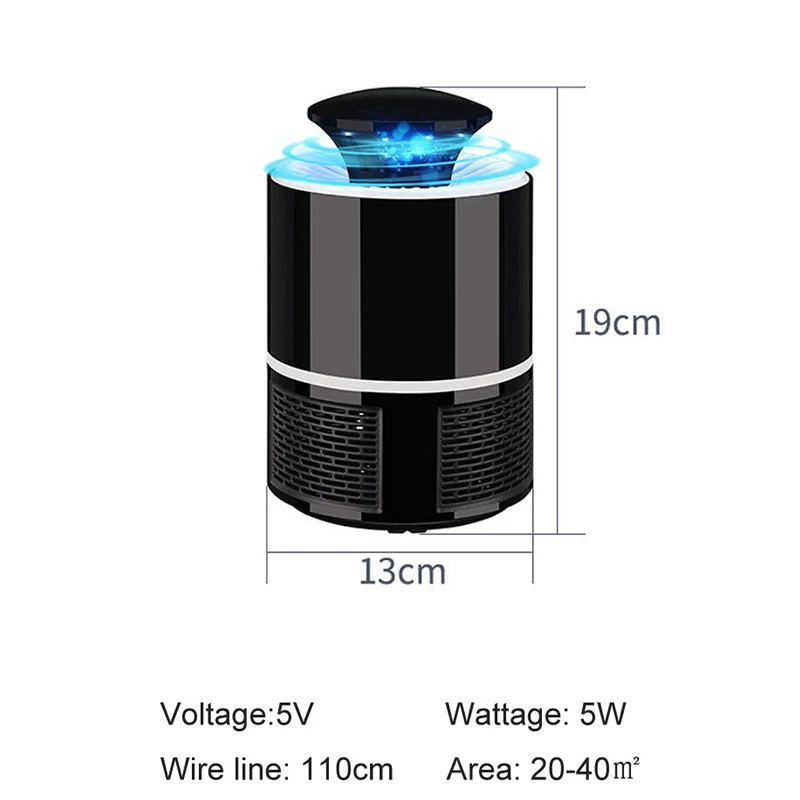  Mosquito Killer USB Electric Mosquito Killer Lamp Photocatalysis Mute Home LED Bug Zapper Insect Tr - 32995677920