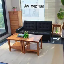 Настраиваемая полоса чистая натуральная трава ткачество американский стиль прямоугольник гостиная диван журнальный столик сизаль ковер