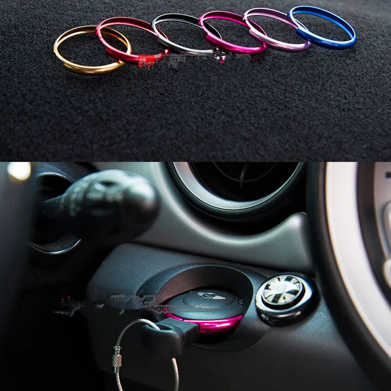 Paquete De 2 Cadenas De Aluminio Para Llavero Para BMW Mini Cooper JCW R55 R56 R57 R58 R59 R60 plata Y Rojo