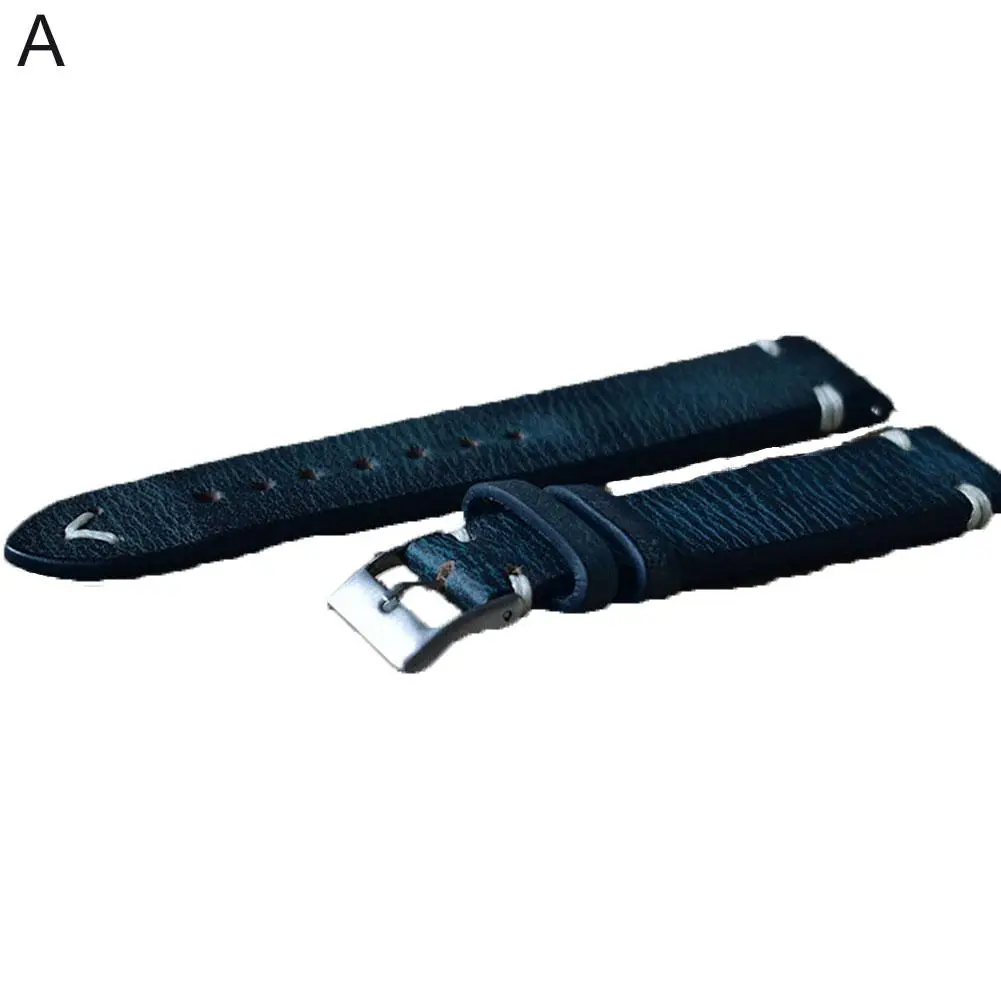 

Vintage Fashion Women Men Replacement Genuine Leather Watch Band Stitching Bracelet Watch Accessories