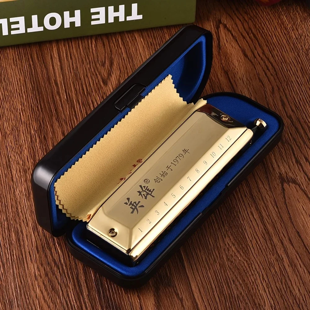Хроматическая гармоника Guo Guang Hero музыкальный инструмент с 12 и 16 отверстиями