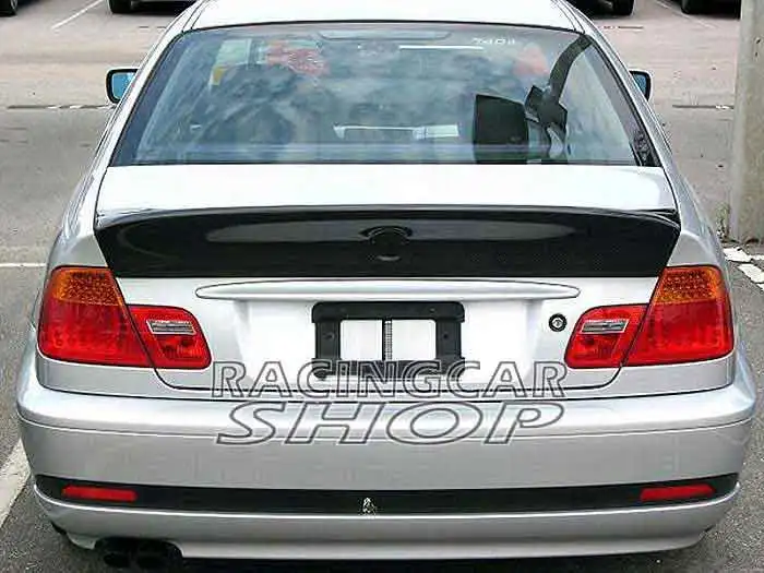 Real Carbon Fiber Trunk Spoiler CSL Bigger Wing Boot Lip Fit For 3-series BMW E46 Coupe 2Door 1998-2005