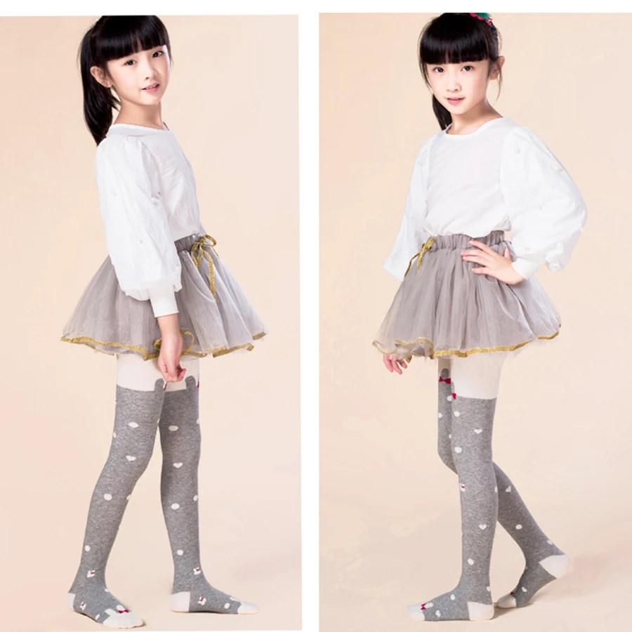 Girl Polka Dot Tights Toddler Winter Autumn Kids Pantyhose Soft Winter