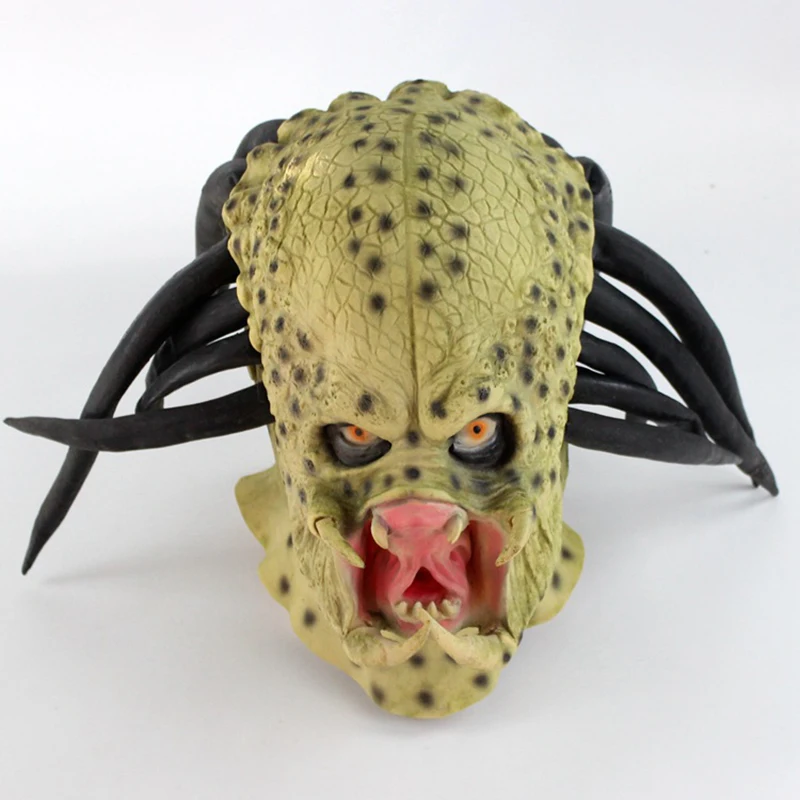 

Alien vs Predator Latex Mask Cosplay Movie Predator Halloween Purim Animals Show Costumes Terror Mask Prop