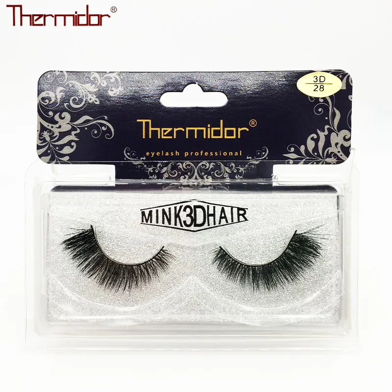 

Thermidor 1 pair 100% Real Mink Eyelashes 3D Natural False Eyelashes Thick Lashes Soft Lash Not Easy to Change Makeup Eyelashes