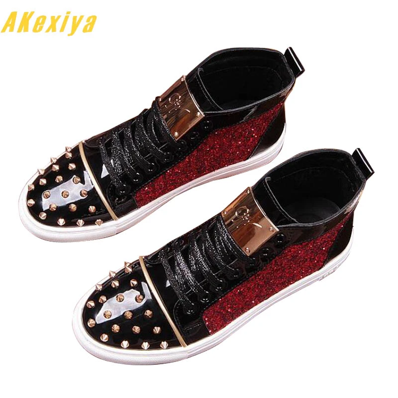 chaussure plate paillette homme