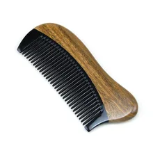 Натуральное зеленое сандаловое дерево ручной работы зубные деревянные расчески без статического кармана расческа инструмент для укладки волос