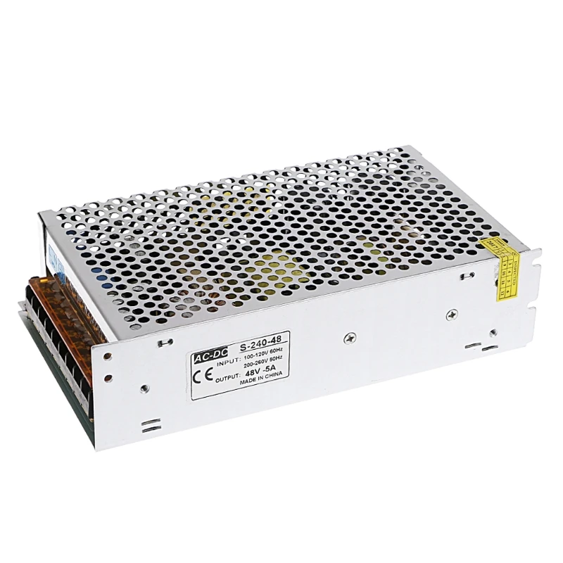 

AC 100-260V To DC 48V 5A 240W Switch Power Supply Driver Adapter LED Strip Light