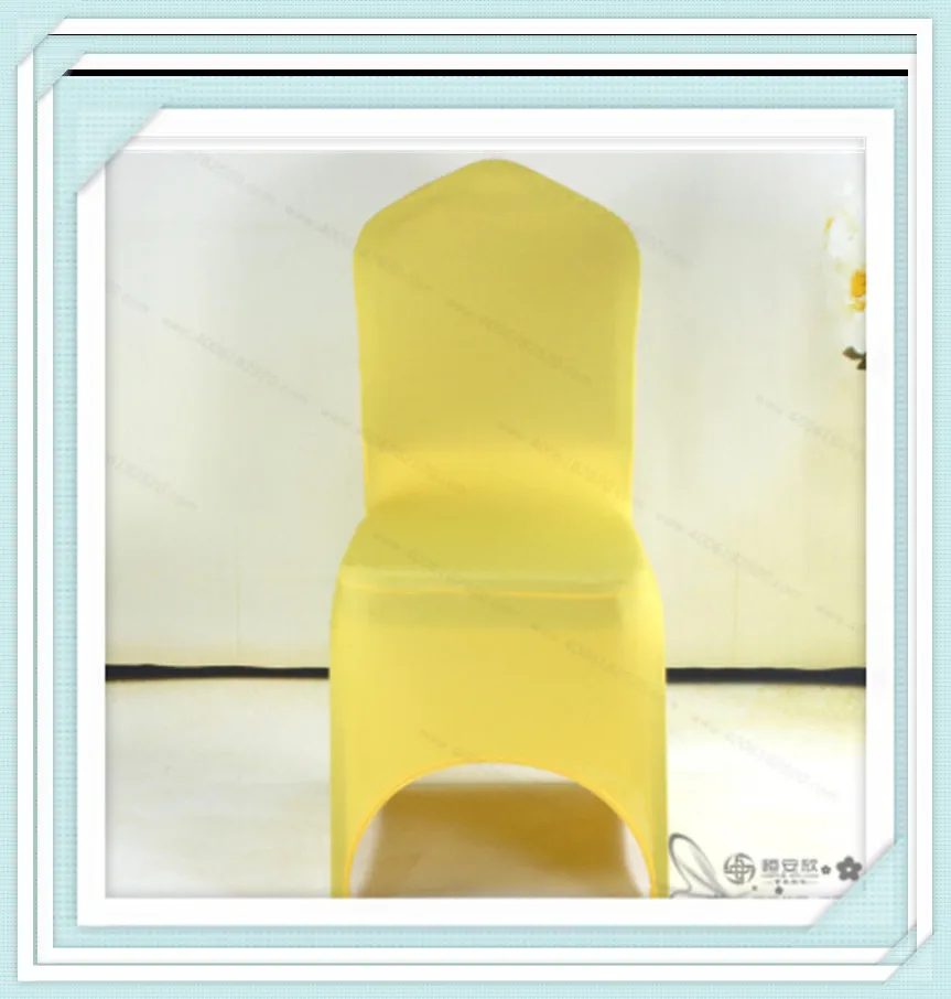 Free Postage Yellow Coffe Color Spandex Chair Cover Lyrca Covers