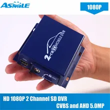 Mais novo Mini 2CH DVR Móvel e Controle Remoto Em Tempo Real de 2 Canais de Vídeo/Áudio Do Veículo DVR para ônibus táxi G711 de compressão de áudio