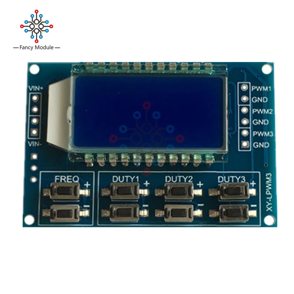 DC 3,3-30 в 3 канала частота 1Hz-150 кГц рабочий цикл 0-100 Регулируемая метр ШИМ генератор сигналов с ЖК-дисплеем