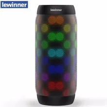 Горячая lewinner красочный водонепроницаемый Bluetooth динамик беспроводной NFC супер бас сабвуфер Открытый Спорт звуковая коробка портативный динамик FM
