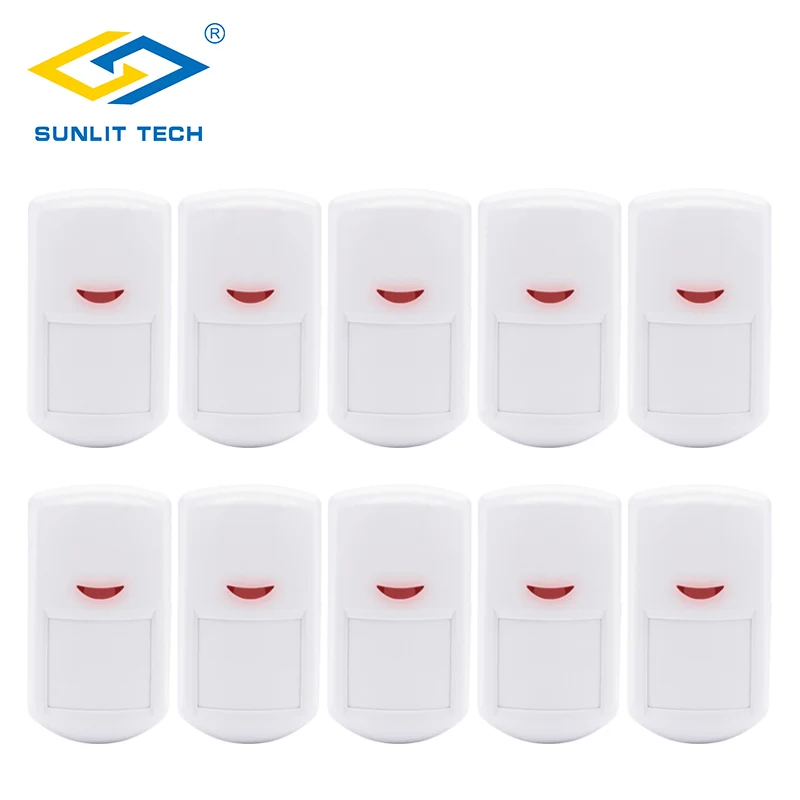 

1/2/6/10pcs 433MHz Sensor Wireless PIR Motion Sensor Detector for GSM PSTN Home Security Burglar Alarm System Home Protection