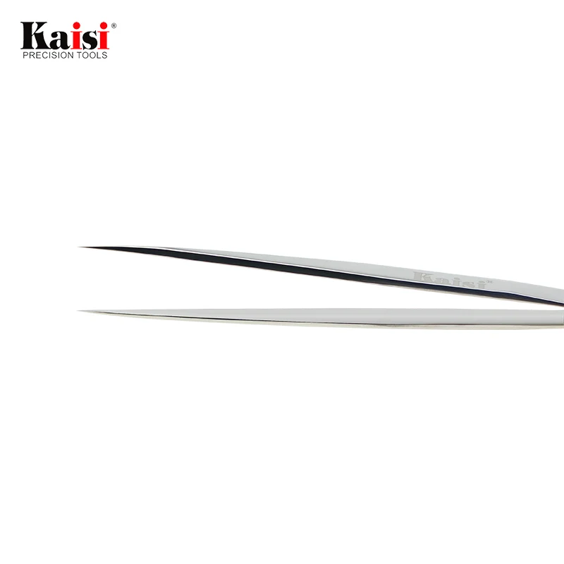 kaisi Precision Tweezers Stainless Steel Tweezer Tools Eye lashes Eyelash Extension Tweezers Curve Pincet Eyelash SS-SA 7-SA