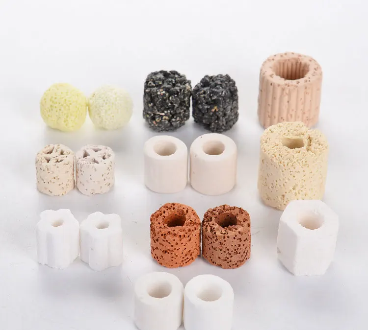 10 in 1 Fish tank aquarium filter material Ceramic Bio Porous Biological Rings Aquarium Fish Tank Nitrifying Bacteria Material