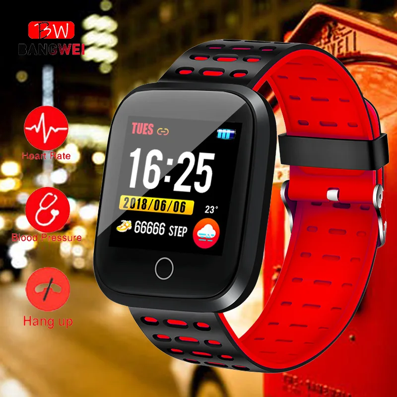 

BANGWEI Bluetooth Y1 Smart Uhr Relogio Android SmartWatch Anruf GSM Sim Remote Kamera Informationen Display Sport Schrittzдhler