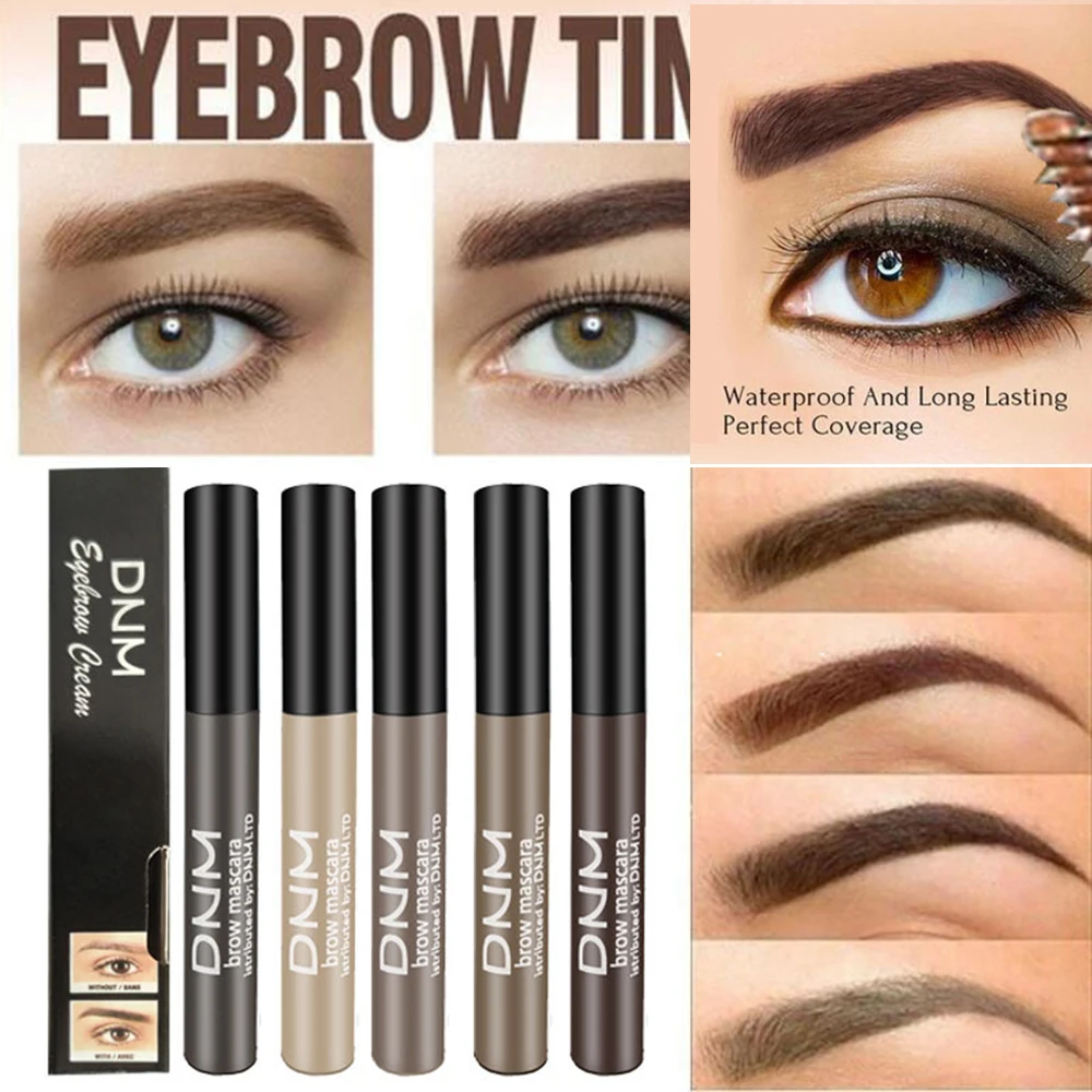 1pcs Waterproof Makeup Eye Brow Gel Coffee Black Brown Color Eyebrows