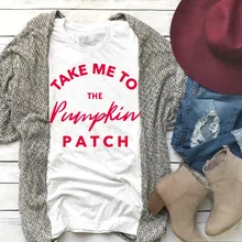 Take Me To The Pumpkin блузка с заплатками Женская мода хлопок гранж футболка в стиле tumblr Хэллоуин привлекательный лозунг Повседневная Готическая Футболка Топ