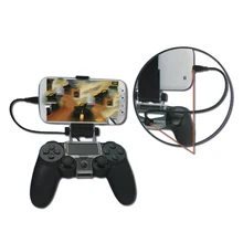 Soporte para mando de juegos para PS4 DualShock 4 Flexible duradero para teléfono móvil soporte de Clip de juego para Smartphone